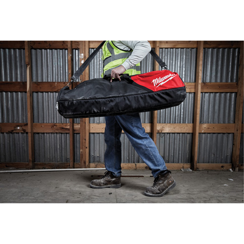 Sac de transport pour tour d'&eacute;clairage M18 Rocket, Nylon balistique, 1 pochettes, Noir/Rouge The Estey Group