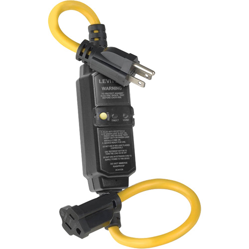 Self-Test Automatic Reset GFCI Cord Set, 120 V, 15 A, 2' Cord The Estey Group