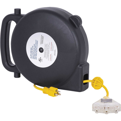 JPCR-1450 ABS Extension Cord Reel, Indoor/Outdoor, SJTW, 14 AWG, 13 A, 45' The Estey Group
