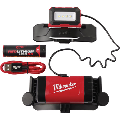 Lampe frontale USB Redlithium Bolt, DEL, 600 lumens, 4 hres de fonctionnement, piles Rechargeable The Estey Group