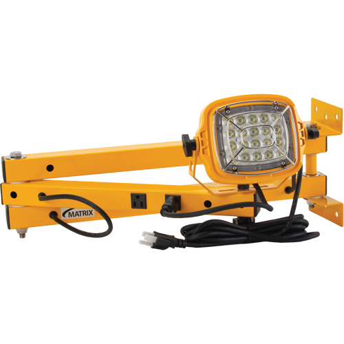 Lampe de quai, Bras 40", 50 W, Ampoule DEL, M&eacute;tal The Estey Group