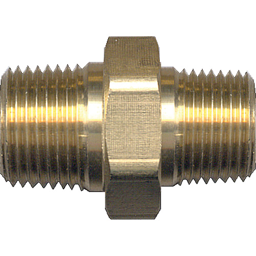 Mamelon de r&eacute;duction hexagonal, Laiton, 1/4" x 1/8", NPT x NPT The Estey Group