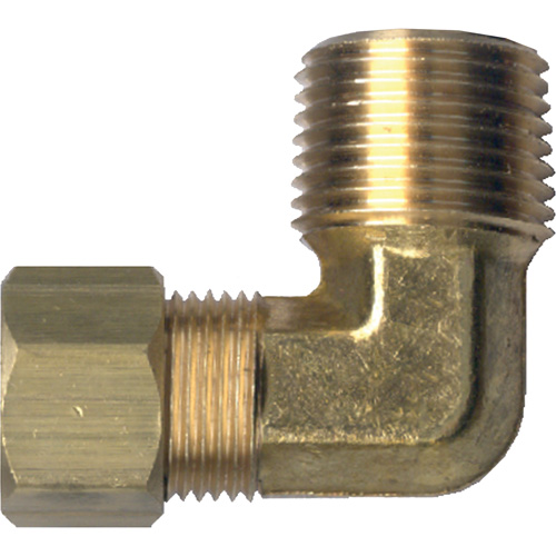 90° Pipe Elbow, Tube x Male Pipe, Brass, 1/8" x 1/8" The Estey Group