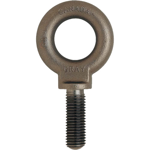 Eye Bolt, 1-11/16" Dia., 2-1/4" L, Uncoated Natural Finish, 10600 lbs. (5.3 tons) Capacity The Estey Group