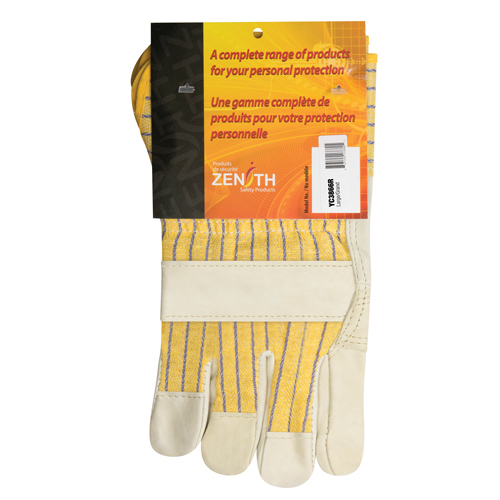 Fitters Patch Palm Gloves, Large, Grain Cowhide Palm, Cotton Inner Lining The Estey Group
