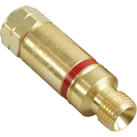 Flashback Arrestors - Oxy/Fuel Gas, Fuel Gas (red)/Oxygen (green), Regulator Adaptor Style The Estey Group