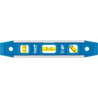 Torpedo Level, 9" L, Aluminum, 3 Vials, Magnetic The Estey Group