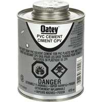 Ciment de PVC d'usage intense, 473 ml, Canette &agrave; dessus brosse, Gris The Estey Group