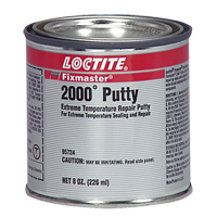 Fixmaster&reg; 2000° Putty, 8 oz., Cartridge, Silver The Estey Group
