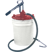 Manual Lubrication Pumps - Dual Leverage Dispensers, Zinc, 2.6 oz./Stroke, Fits 5 gal. The Estey Group