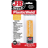 Colle &eacute;poxyde PlasticWeld, 2 oz, B&acirc;ton, Blanc cass&eacute; The Estey Group