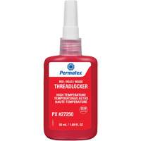 Adh&eacute;sif frein-filet pour temp&eacute;ratures &eacute;lev&eacute;es, Rouge, &eacute;lev&eacute;, 50 ml, Bouteille The Estey Group