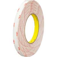 Ruban double face en textile 9456, 25,4 mm (1") x 66 m (216'), Transparent The Estey Group