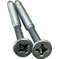 Phillips/Square Particle Board Screw, #8 x 3" L, Plain The Estey Group