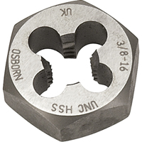&eacute;crou-fili&egrave;re hexagonal, dia. 7/10", Filet de 1/4"-28, Acier rapide The Estey Group
