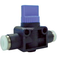 Vanne double manuelle union droit, Entr&eacute;e d'air 1/4" NPT, Sortie 1/4" NPT, 150 psi The Estey Group