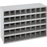 Armoires pour bacs de rangement en acier, 33-3/4" la x 12" p x 23-7/8" h, Gris The Estey Group