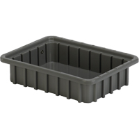 Contenants Divider Box, Poly&eacute;thyl&egrave;ne, 10,8" la x 8,3" p x 2,5" h, Gris The Estey Group
