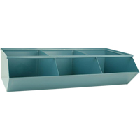Sectional Bin Units, 100 lbs. Cap., 37" W x 20-1/2" D x 9-1/2" H, Blue The Estey Group