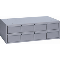 Industrial Drawer Cabinets, 8 Drawers, 22-3/4" W x 11-5/8" D x 7-3/8" H, Grey The Estey Group