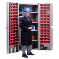 Deep-Door Combination Cabinet, 38" W x 24" D x 72" H, 4 Shelves The Estey Group