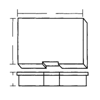 Compartment Case, Plastic, 15-1/2" W x 11-3/4" D x 2-1/2" H, Grey The Estey Group