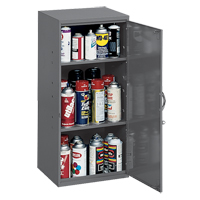 Armoires utilitaires, Acier, 2 Tablettes, 30" h x 13-3/4" la x 12-3/4" P, Gris The Estey Group