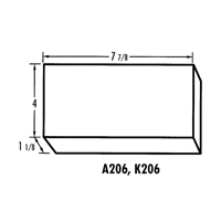 K-Resin Compartment Box, Plastic, 4" W x 8" D x 1-3/16" H, Transparent The Estey Group