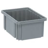 Contenants Divider Box, Plastique, 10,9" la x 8,3" p x 5" h, Gris The Estey Group