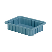Contenants Divider Box, Poly&eacute;thyl&egrave;ne, 10,8" la x 8,3" p x 2,5" h, Bleu p&acirc;le The Estey Group
