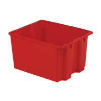 Polylewton Stack-N-Nest&reg; Containers, 12" x 21" x 17", Red The Estey Group