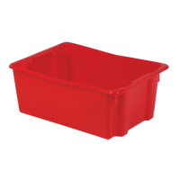 Polylewton Stack-N-Nest&reg; Containers, 10.5" x 26.1" x 18.7", Red The Estey Group
