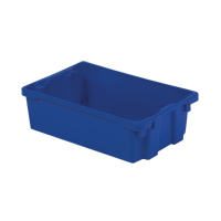 Polylewton Stack-N-Nest&reg; Containers, 6.2" x 20.1" x 13", Blue The Estey Group