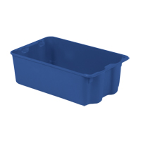 Polylewton Stack-N-Nest&reg; Containers, 7.9" x 24" x 14.1", Blue The Estey Group