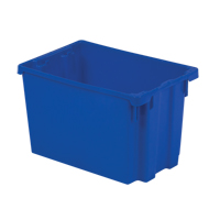 Polylewton Stack-N-Nest&reg; Containers, 12.1" x 19.4" x 12.9", Blue The Estey Group