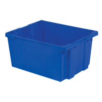 Polylewton Stack-N-Nest&reg; Containers, 15.1" x 30.1" x 24", Blue The Estey Group