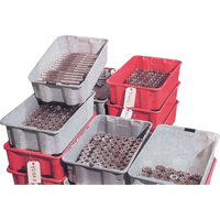 Contenants Stack-N-Nest de Plexton, 20,1" la x 42,5" p x 14,1" h, Gris The Estey Group