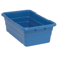 Cross Stack Bins, 16" W x 25.125" D x 8.5" H, Blue The Estey Group