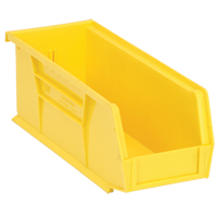 Bacs ultra empilable & suspendable, 4-1/8" la, 4" h x 10-7/8" p, Jaune The Estey Group