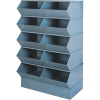 Pre-Engineered Sectional Systems, 5000 lbs. Cap., 37" W x 24" D x 55" H, Blue The Estey Group
