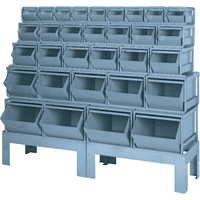 Pre-Engineered Bin Combinations, 1000 lbs. Cap., 68" W x 19-1/2" D x 55 1/4" H, Blue The Estey Group