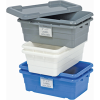 Cross Stack Bins, 11" W x 17.25" D x 12" H, Blue The Estey Group