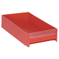 Cabinet Drawer, 5-5/8" W x 11" D x 2-1/2" H, Red The Estey Group