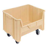 Bac g&eacute;ant mobile empilable, 12-7/16" ha x 19-7/8" la x 15-1/4" p, Capacit&eacute; de 250 lb, Ivoire The Estey Group