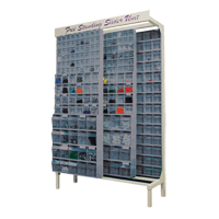 Syst&egrave;me de stockage &agrave; glissi&egrave;re &agrave; bacs basculants autonome, 48" la x 18" p x 77" h, 112 tiroirs The Estey Group