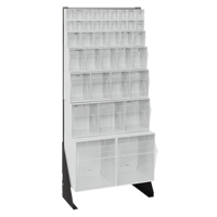 Tip-Out Bins Stand, 23-5/8" W x 8" D x 52" H, 38 Drawers The Estey Group