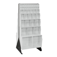 Tip-Out Bins Stand, 23-5/8" W x 16" D x 52" H, 76 Drawers The Estey Group