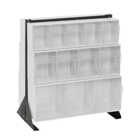 Tip-Out Bins Stand, 23-5/8" W x 16" D x 28" H, 24 Drawers The Estey Group