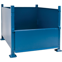 Bulk Stacking Containers, 30" H x 34.5" W x 40.5" D, 3500 lbs. Capacity The Estey Group