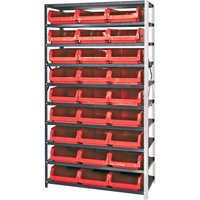 Shelving Unit with Stacking Bins, Steel, Magnum Bin, 650 lbs. Capacity, 42" W x 76" H The Estey Group
